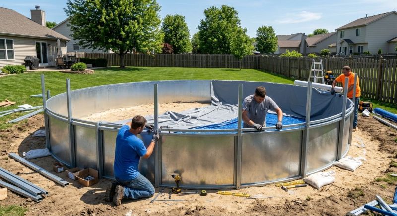 Above Ground Pool Construction