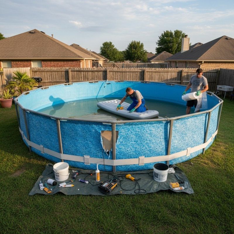 Above-Ground Pool Leak Repair: Causes, Detection, And Solutions