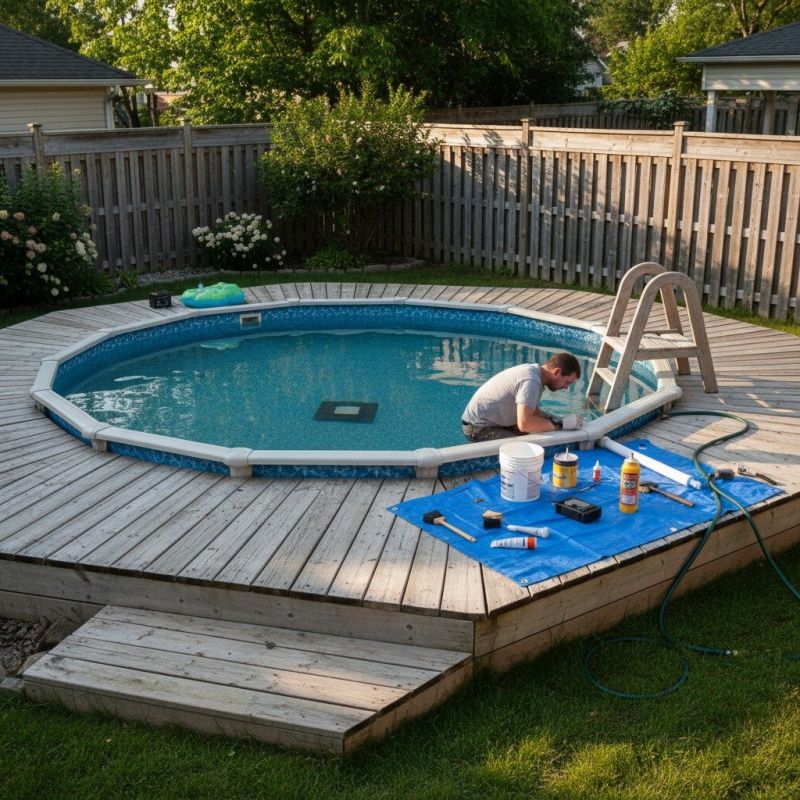 When To Repair Or Replace An Above Ground Pool Liner